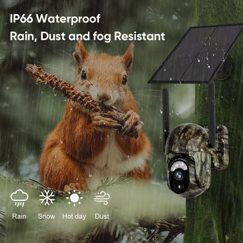 4G LTE kabellose solarbetriebene Überwachungskamera CB114S – 2K HD Live-Ansicht, 360°-Abdeckung, kein WLAN, ferngesteuert über App, wasserdicht, bewegungsaktiviert, Nachtsicht, für den Außenbereich