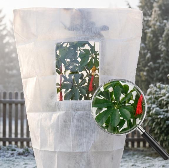 📢📢50% RABATT !!⏰🌱Winterschutz-Pflanzenhülle mit Reißverschluss und Kordelzug zum Frostschutz