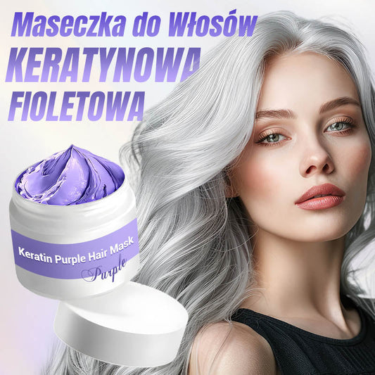 ✨Begrenzte Zeit: Kaufen Sie 3, erhalten Sie 2 gratis✨🧴💛 Keratin Lila Haarmaske & Lass die Haare im Wind wehen