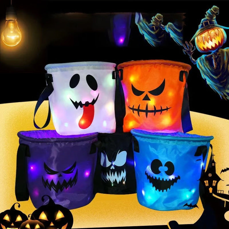 🎃 Diese Halloween-Tasche ist schon ein Hit! ✨ LED-Kürbis Trick-or-Treat-Tasche – Das perfekte Leuchten für Kinder 👻