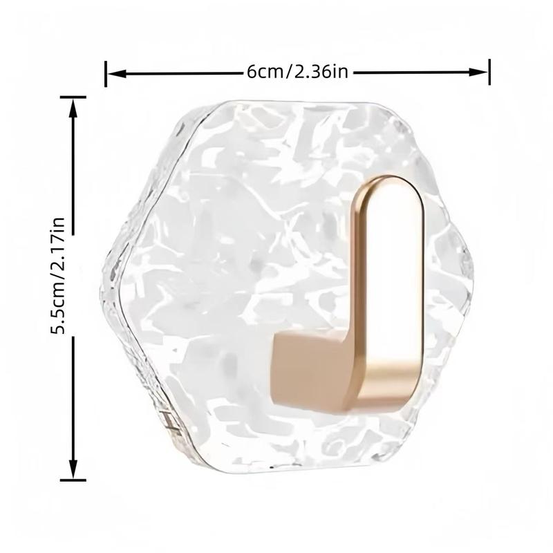 📢📢50 % Rabatt!!🥳⚡Sechseckige Wellen-Selbstklebehaken – Kein Bohren nötig + starke Tragkraft | Robust, wasserfest & rostfrei (5er-Pack)