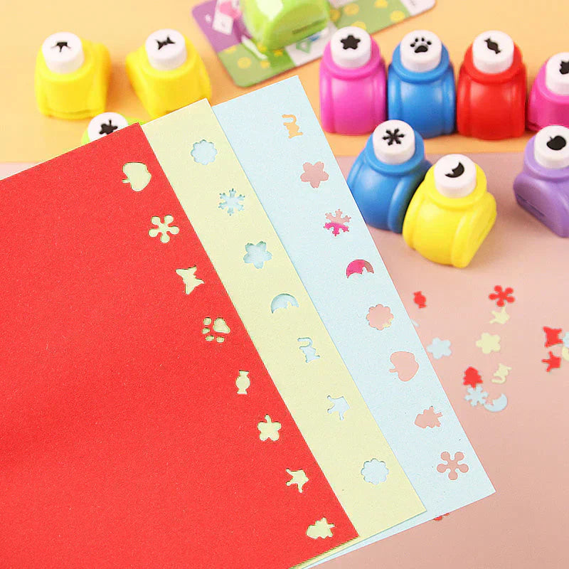🔥Begrenzte Stückzahl verfügbar 50 % Rabatt🔥✨ DIY-Lochstanz-Set für Kinder - Erstelle niedliche Formen 🎁📏