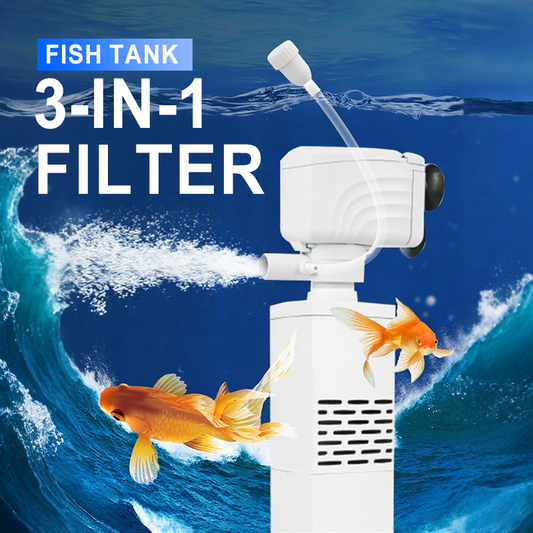 🔥Heißer Verkauf 50% Rabatt💃3-in-1-Filter für Aquarien – Filtration, Sauerstoffierung und Wasserpumpung