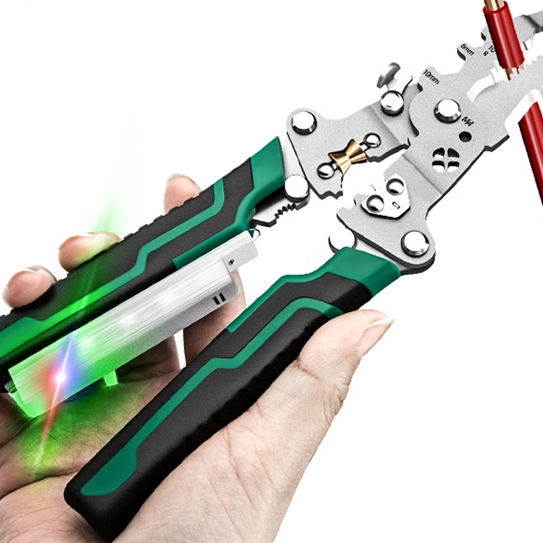 Multifunktionale klappbare Draht Stripping Schere mit elektrischem Test