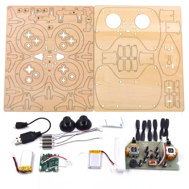 ✈️ 50% RABATT! DIY-Holz-Drohnen-Bausatz für Kinder – Höhenstabilisierung, stabile Fernsteuerung & erhöhte Sicherheit! 🎁🚁