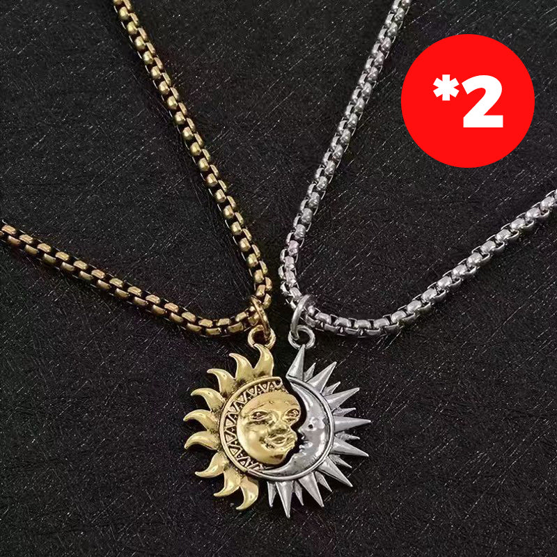 đ 60% RABATT! đ Sonnen- und Mond-AnhĂ€nger-Set â Symbolischer Schmuck, Asymmetrisches Design & Perfektes Geschenk fĂŒr Paare âš
