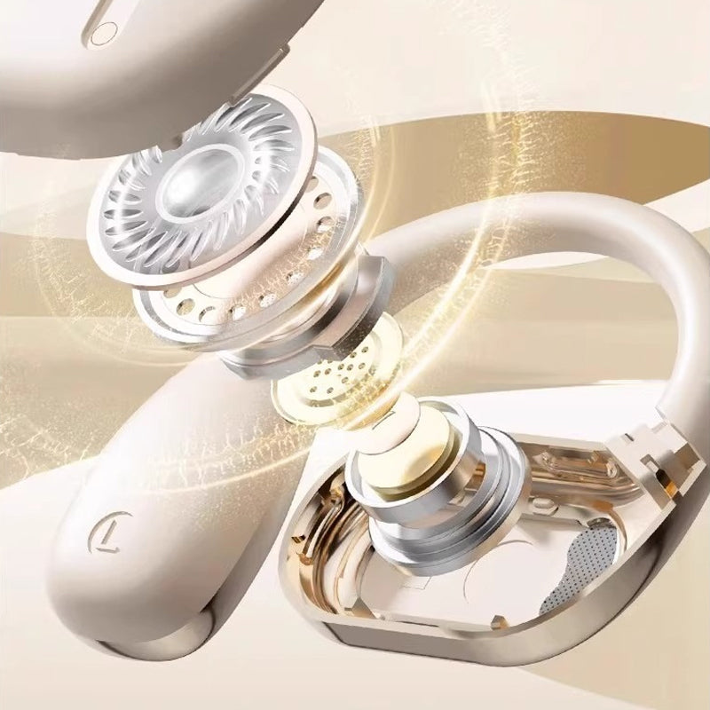 🌀【Kabellose Open-Ear-Kopfhörer】— Dank Luftleitungstechnologie✨ dringt die Musik direkt in Ihre Ohren, während die Welt außerhalb bleibt.💫🌍