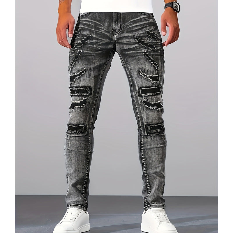 ✨🔥Herren Slim-Fit Destroyed Jeans👖