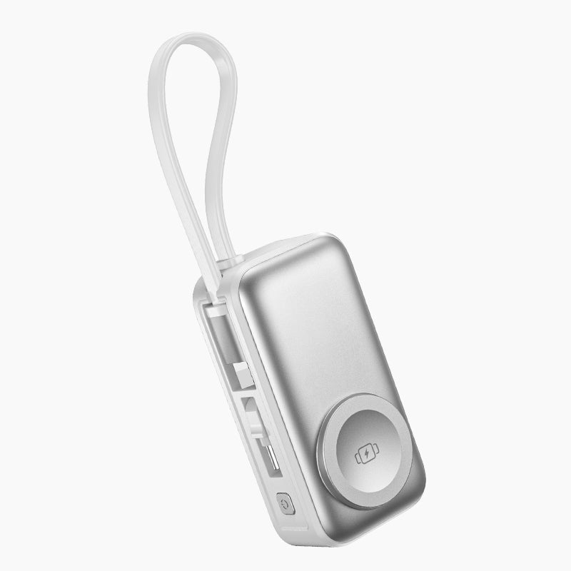 📢50 % RABATT⏰ 3‑in‑1 Magnetische Mini‑Powerbank 5000 mAh, kabelloses Laden für iPhone, Watch & Android