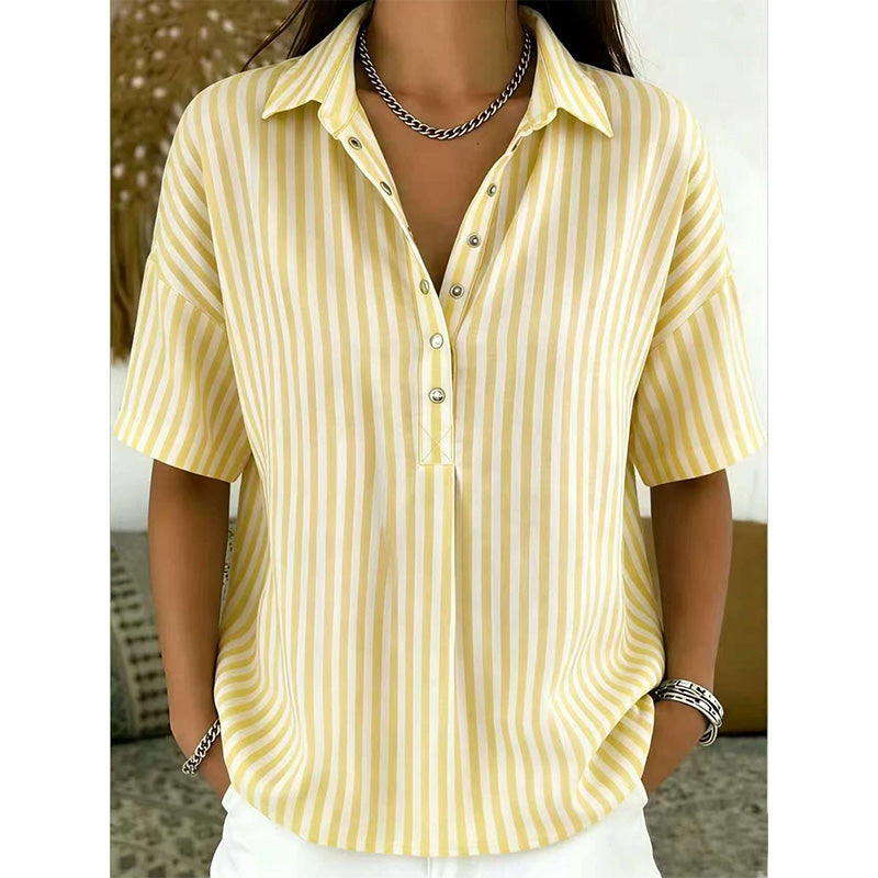 š¢š¢Letzter Tag ā 50 % Rabatt!! ā°Damen Kurzarmshirt ā Gestreift & LƤssig šæ Für Alltag & Freizeit
