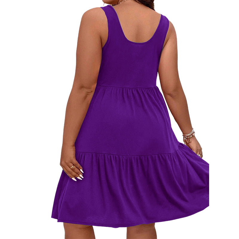 📢📢50% RABATT !! ⏰Ärmelloses Knielanges Kleid für Damen