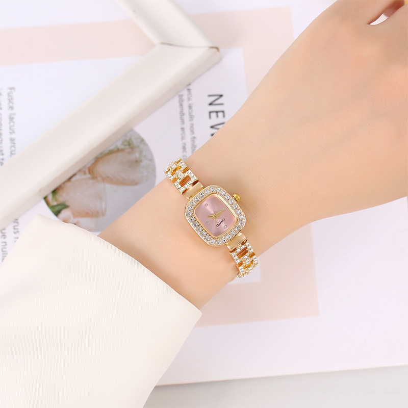 ⌚✨Damen Zugband-Armbanduhr Quadratisch Quarz|Elegante Damen Quarz Armbanduhr mit Zugband & quadratischem Zifferblatt