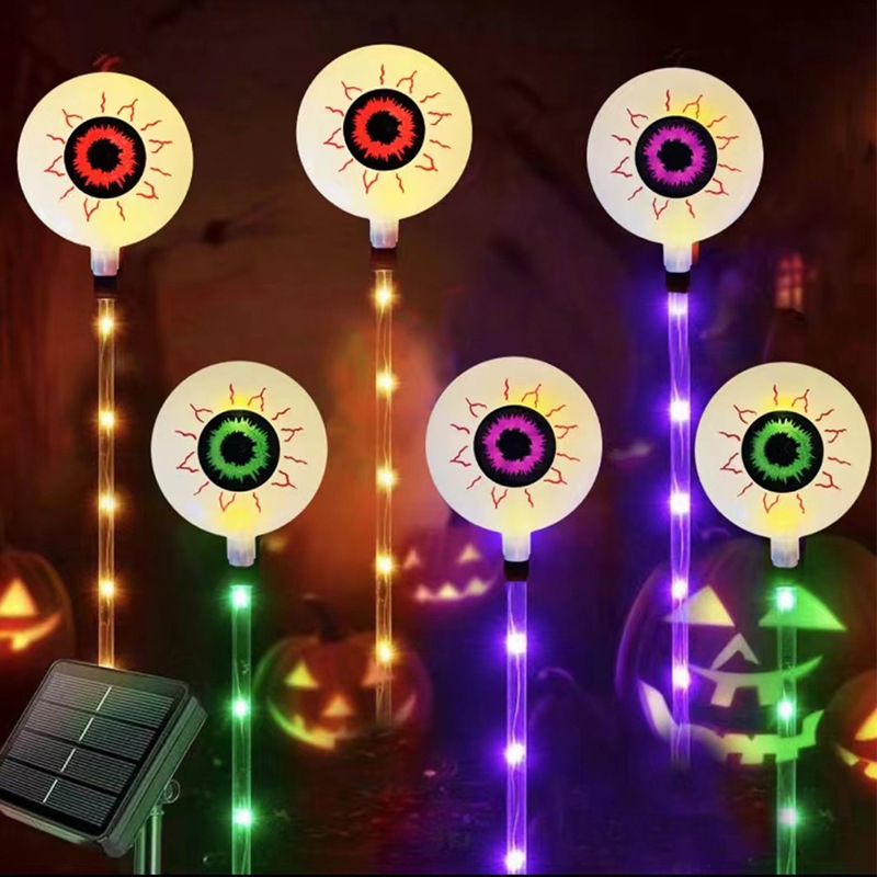 Wasserdichte Halloween-Kürbis-Erdspieß-Lichter