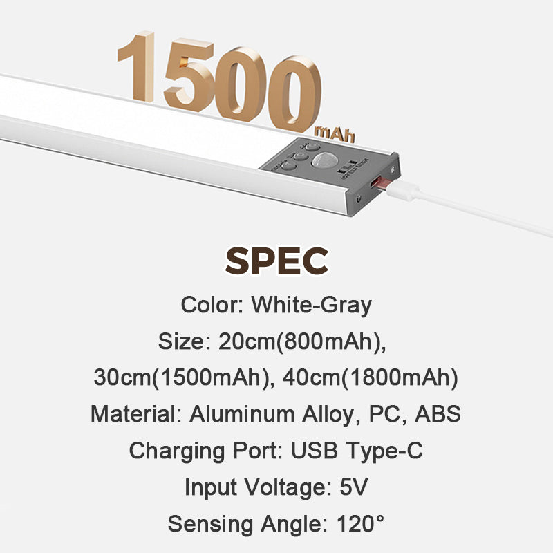 💡50% RABATT✨Bewegungssensor Schranklampe, kabellos & aufladbar, für Küche🏠