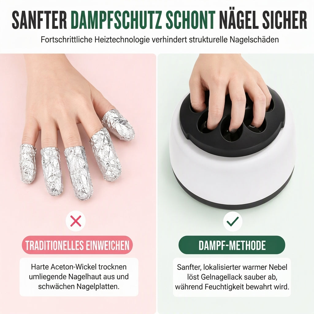 36W elektrische Dampf-Nagellack-Entfernmaschine – langlebiges Gel-Lack-Dampf-Entferner-Maniküre-Werkzeug