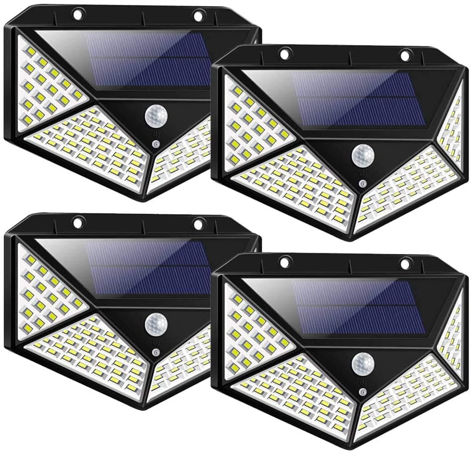 ⏳Begrenzte Zeit 50% Rabatt ☀️🏡 Solar Bewegungsmelderleuchten – 100 LED, IP65 wasserdicht, KEINE STROMKOSTEN 🔒🇬🇧