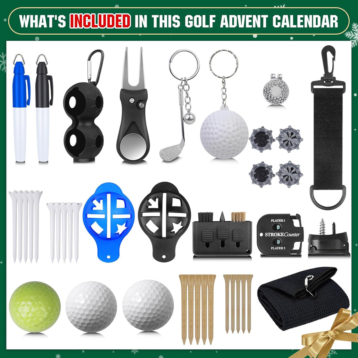 🎁Golf-Adventskalender 2026 für Golfer – 24 Tage voller Golf-Überraschungen