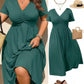 👗 50 % RABATT AKTUELL GÜLTIG! ✨ Figurfreundliches Damen Großgrößen-Kleid – Empire-Schnitt, atmungsaktives Material und vielseitig kombinierbar für warme Tage 🌸