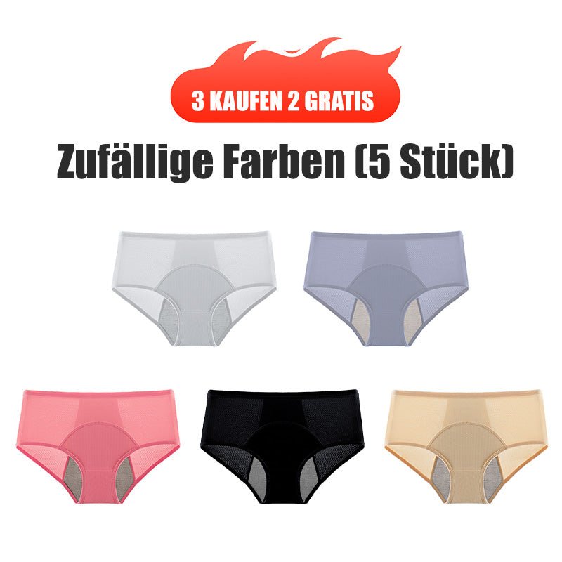 🌸 KAUFE 2, ERHALTE 1 GRATIS! 🩲 Hoch taillierte auslaufsichere Höschen – Atmungsaktiv & weich – Ideal für leichte bis mittlere Tage – sicherer Tragekomfort ohne sichtbare Konturen 🌿