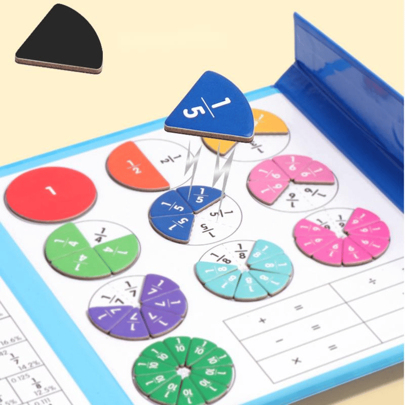 🧩50% RABATT! 🎨 Magnetisches Bruchpuzzle für Kinder – Fördert Feinmotorik, bunt & sicher – Perfekt für spielerisches Lernen zu Hause ✨
