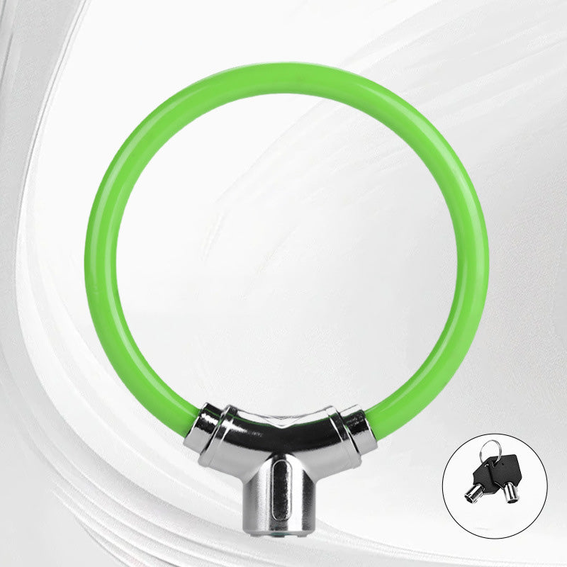 Tragbares Anti-Diebstahl-Stahlkabelschloss in Ringform für Fahrräder