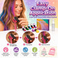 🎨 Temporäre Haarkreide mit Applikator 12 Farben