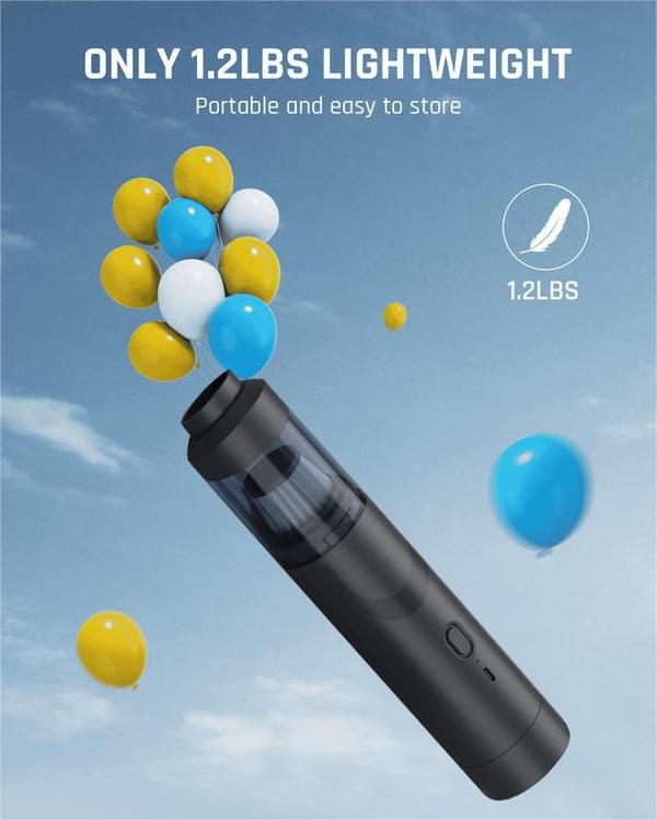 💥Aktion – 50 % Rabatt💥Tragbarer kabelloser Autostaubsauger mit hoher Saugkraft
