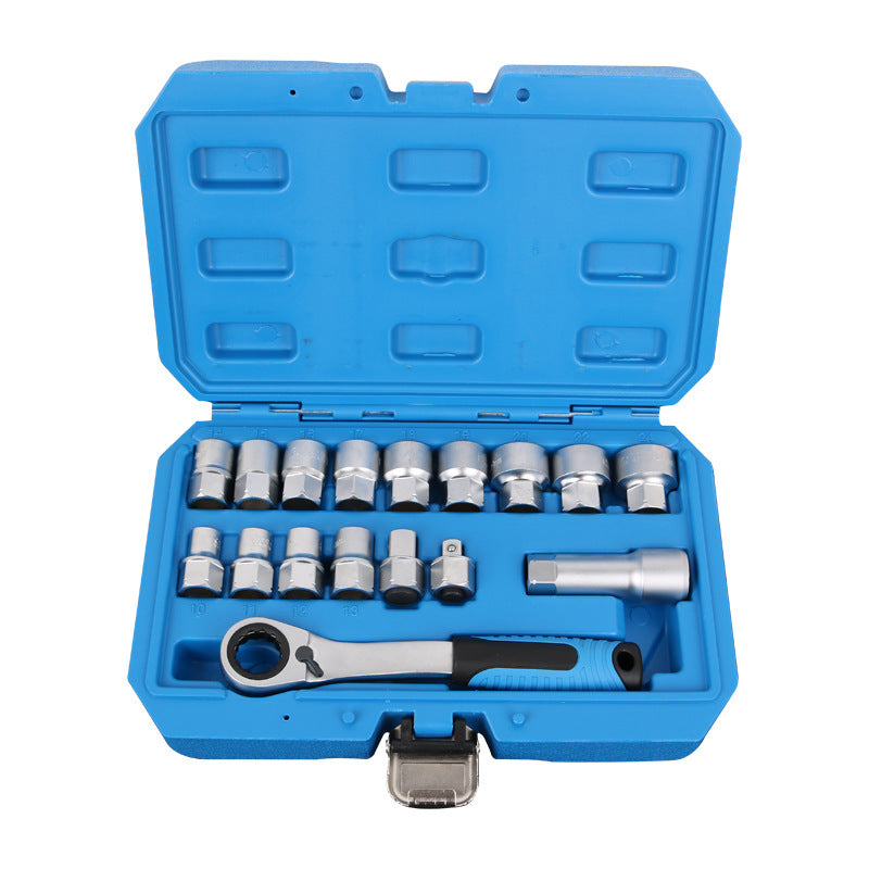 🔥 Limitiertes Angebot – 50% Rabatt！💪29 STK Core Ratsche Socket Schraubenschlüssel Kit
