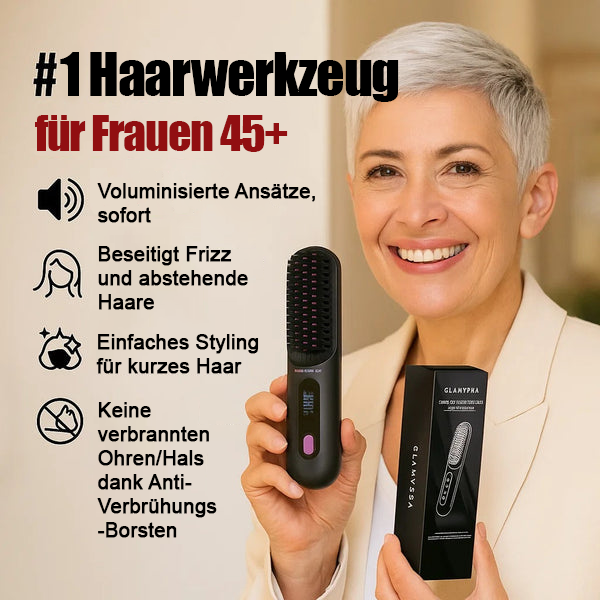 Kabelloser Keramik-Heiz-Haarglättungskamm💇‍♀️
