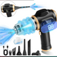 💦19.000 PA starke Saugkraft, intelligentes Display, tragbarer 6-in-1-Staubsauger