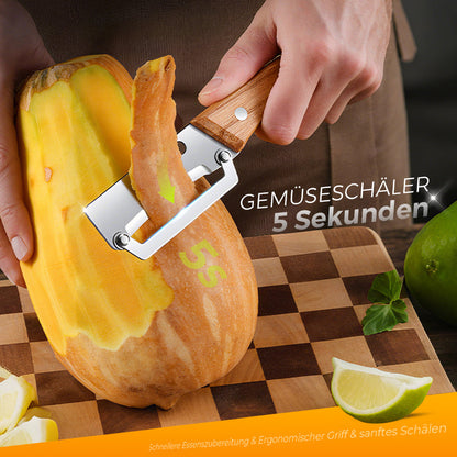 🥕 1+1 GRATIS! 🔥 Multifunktionaler Gemüseschäler für Die Küche – Edelstahlklinge, Ergonomischer Griff & Ideal Zum Schälen Von Obst & Gemüse ✨