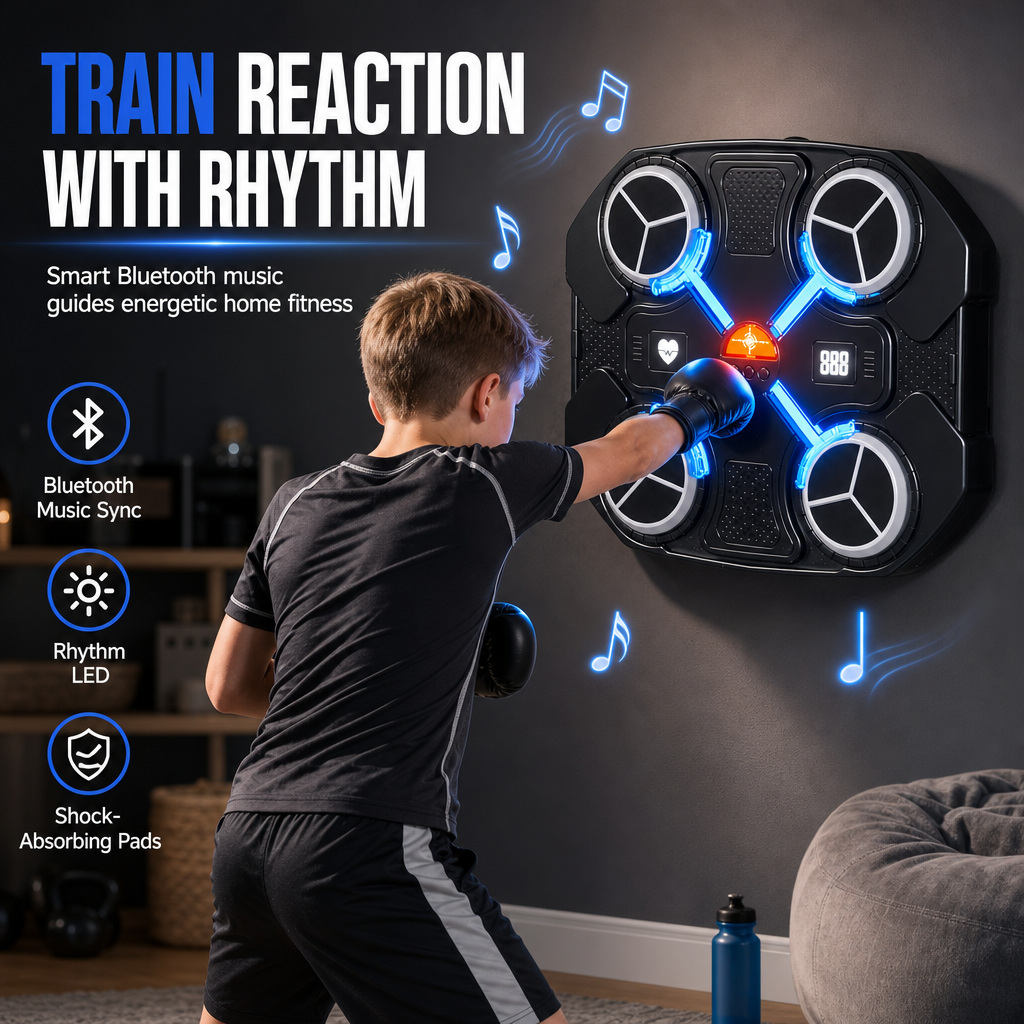 Elektronisches Musik-Boxziel für Kinder mit Rhythmus-Reaktionstraining für Fitness und Stressabbau zu Hause