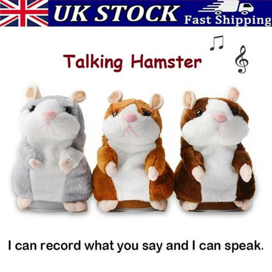 🎉LETZTER TAG DES ANGEBOTS 50 % RABATT!!🎁Sprechender Hamster-Plüsch, interaktives sprechendes Hamster-Kuscheltier für Kinder & Partys 🐹