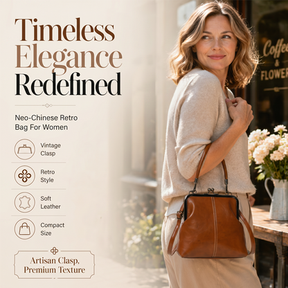 🎁50% RABATT!👝Vintage-Kiss-Lock-Tasche – 2-in-1: Tragen & Ordnen