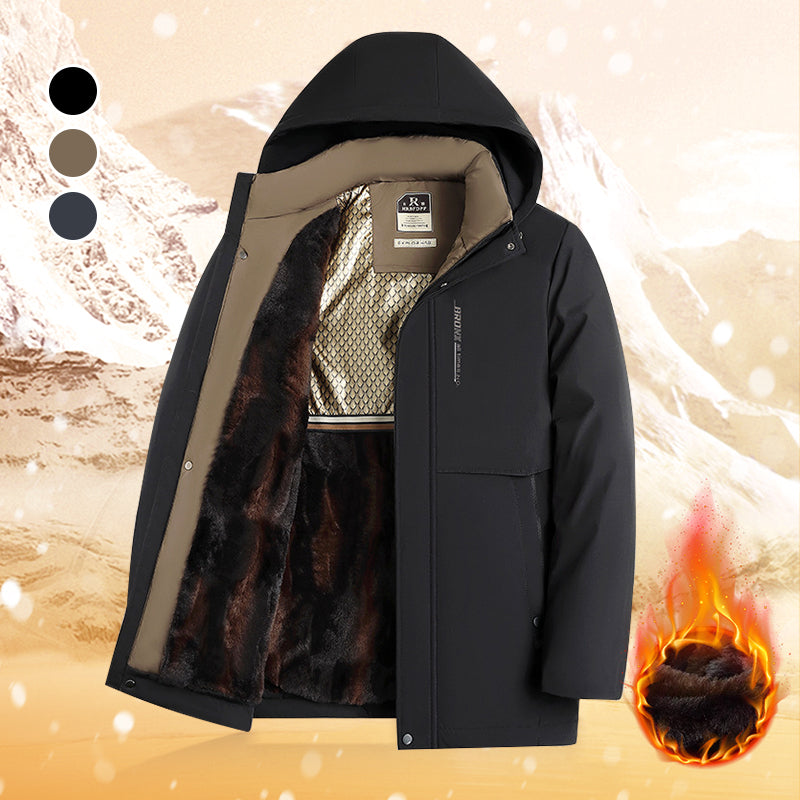 📢 69 % RABATT! ✨ Warmer Wintermantel für Herren – Hochleistungsisolierung mit abnehmbarer Kapuze für eisige Temperaturen ❄️🧥