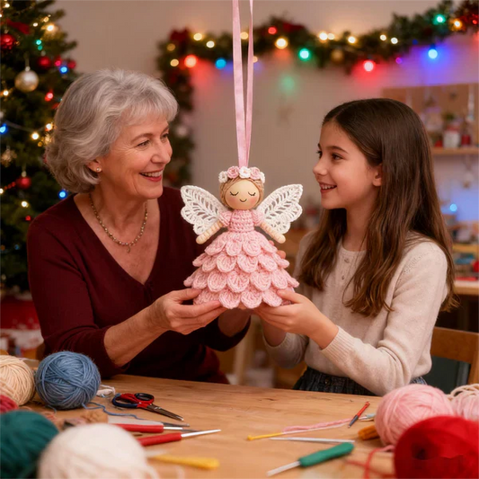 🔥Letzter Tagesverkauf 50% RABATT🎁Häkeln Sie Ihren eigenen Engel – Komplettes Bastelset