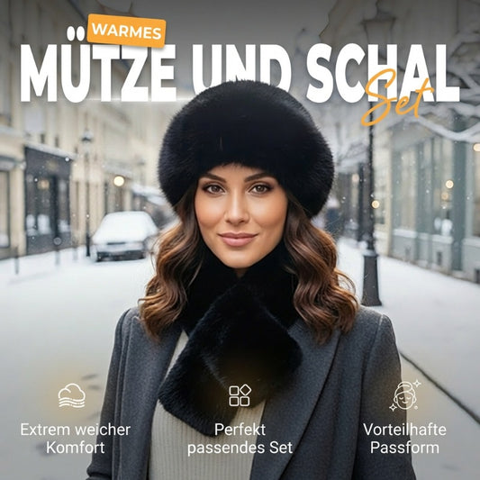 🎅 Festliche Vorratssale🧣👒Perfektes Set: Winterschal & Plüschmütze - Das Wärme-Duo für frostige Tage🎁