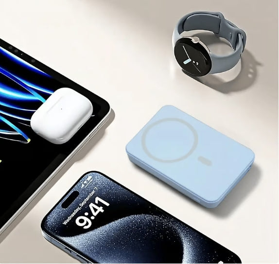 ⚡🔋 Jetzt 50% sparen! Magnetische 20W Powerbank 10000mAh – Kabellos & Schnellladung 🧳⚡ Ideal für Reise: Kompakt, langlebig & voll kompatibel mit MagSafe.