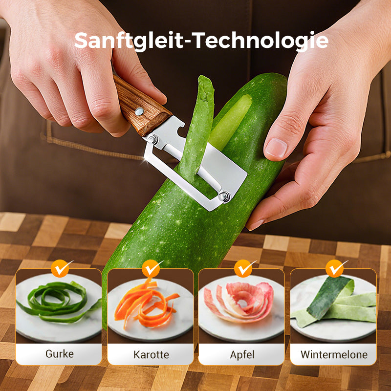 🥕 1+1 GRATIS! 🔥 Multifunktionaler Gemüseschäler für Die Küche – Edelstahlklinge, Ergonomischer Griff & Ideal Zum Schälen Von Obst & Gemüse ✨