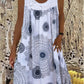 💥Kaufen Sie 2 versandkostenfrei💥Damen-Sommerkleid mit O-Ausschnitt und ärmellosem Print