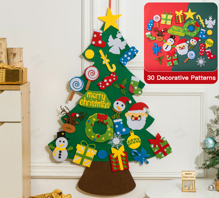 🎄Weihnachtsaktion - 50 % Rabatt🎁DIY-Filz-Weihnachtsbaum-Set