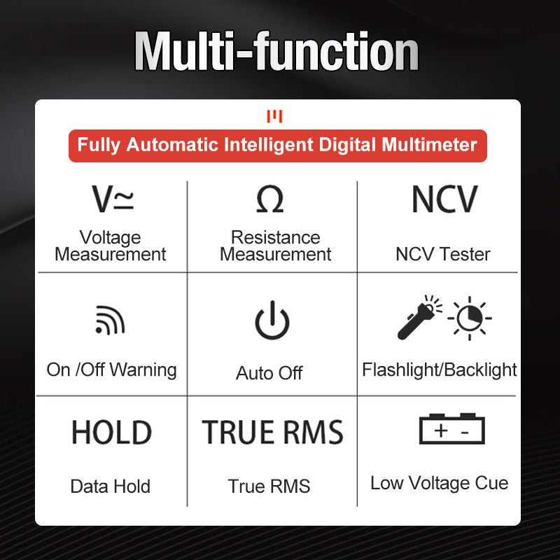 ⏳Zeitlich begrenzt 50% RABATT💥Vollautomatisches intelligentes Digital-Multimeter