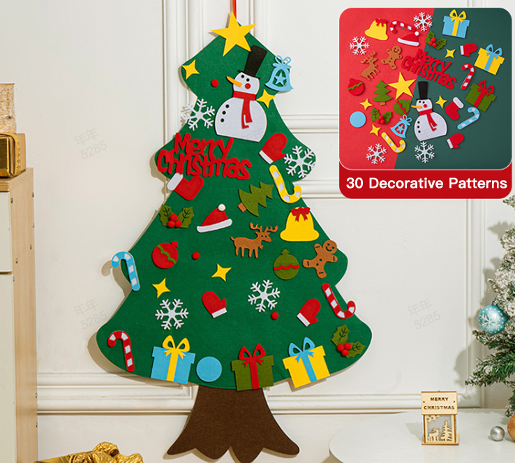 🎄Weihnachtsaktion - 50 % Rabatt🎁DIY-Filz-Weihnachtsbaum-Set