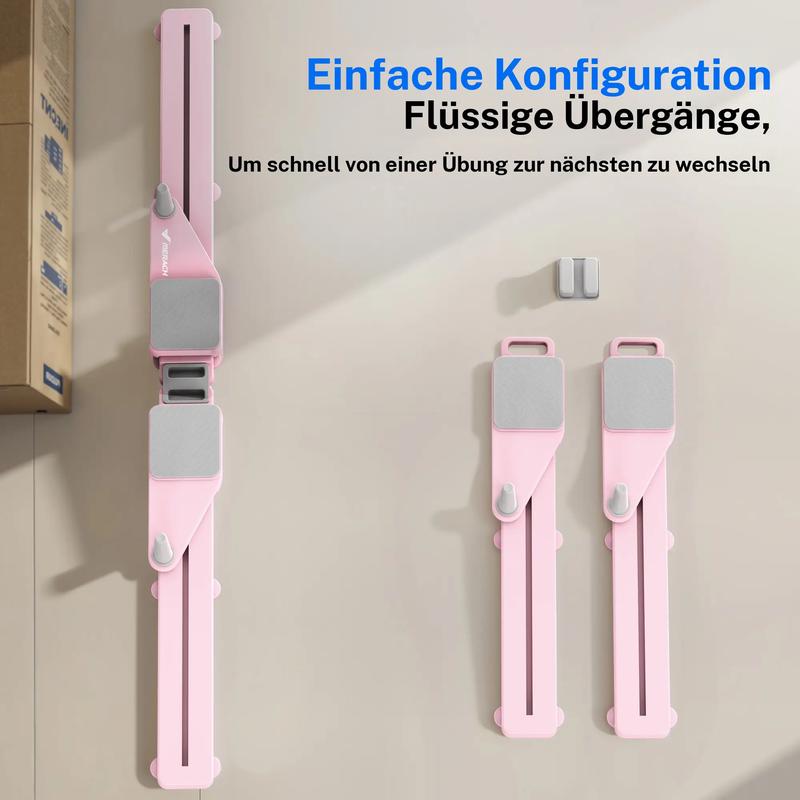 Multifunktionale Pilates-Reformer-Falttafel mit Knie-Timer und Widerstandsbändern für zu Hause für Bauch, Rücken, Schultern und Beinübungen