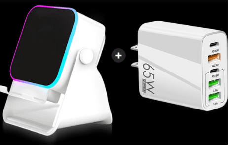 🔥Begrenzten 50%-Rabatts!🔥 5-in-1 Kabelloser Bluetooth-Lautsprecher mit Induktionsfunktion und verstellbarer Handyhalterung