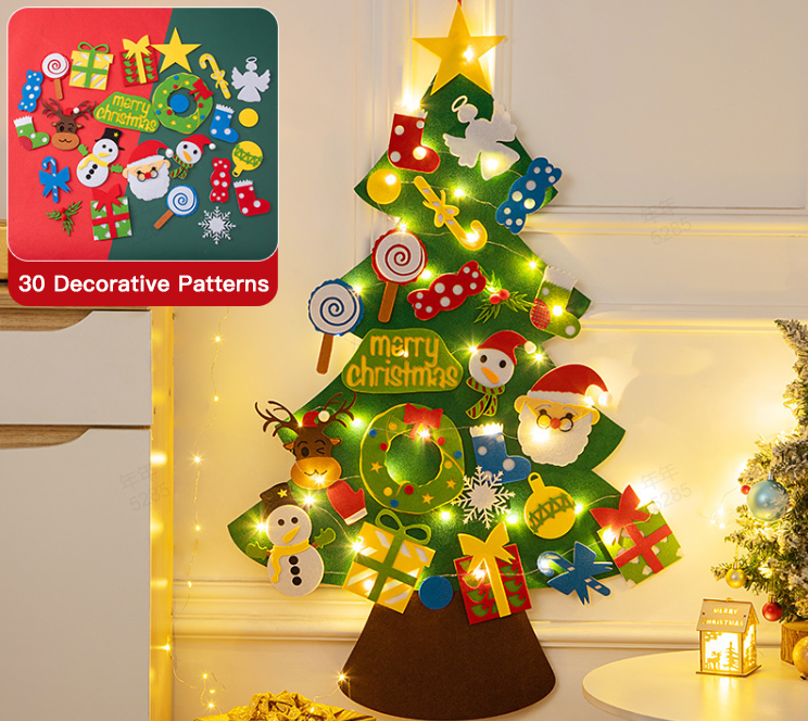 🎄Weihnachtsaktion - 50 % Rabatt🎁DIY-Filz-Weihnachtsbaum-Set
