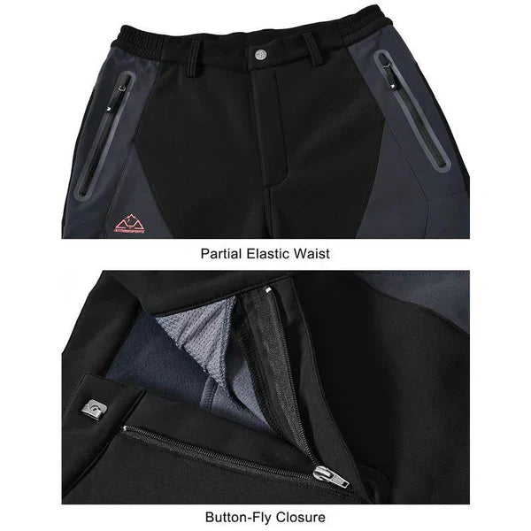 🏆DERNIER JOUR DE SOLDES 50 % DE RÉDUCTION !!🔥Pantalon d'hiver imperméable pour homme avec doublure en polaire Pantalon cargo