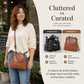 🎁50% RABATT!👝Vintage-Kiss-Lock-Tasche – 2-in-1: Tragen & Ordnen