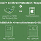 🥳HEISSER SALE 2026🥳💞50.000+ VERKAUFT!👵❤️ Matratzenauflage aus Bambusfaser-Viskose mit tiefen Taschen, gesteppter Matratzentopper, weich & druckentlastend