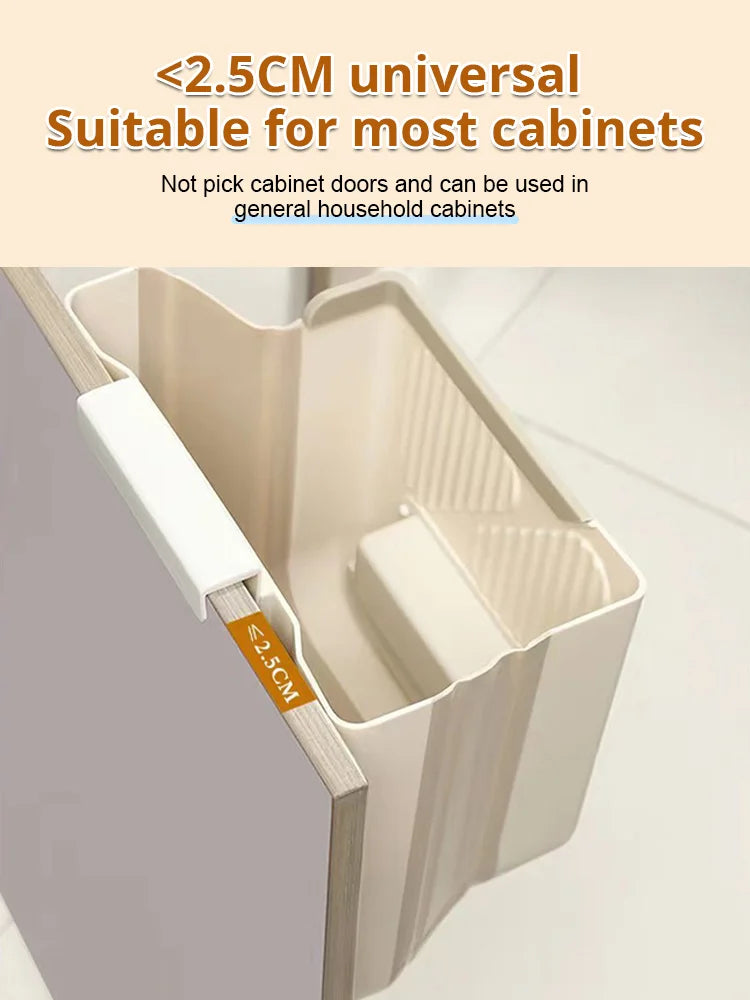 🗑️ 50% RABATT! 🕒 Klappbarer Hängemülleimer – Platzsparend, Hygienisch & Leicht zu Reinigen 🧼